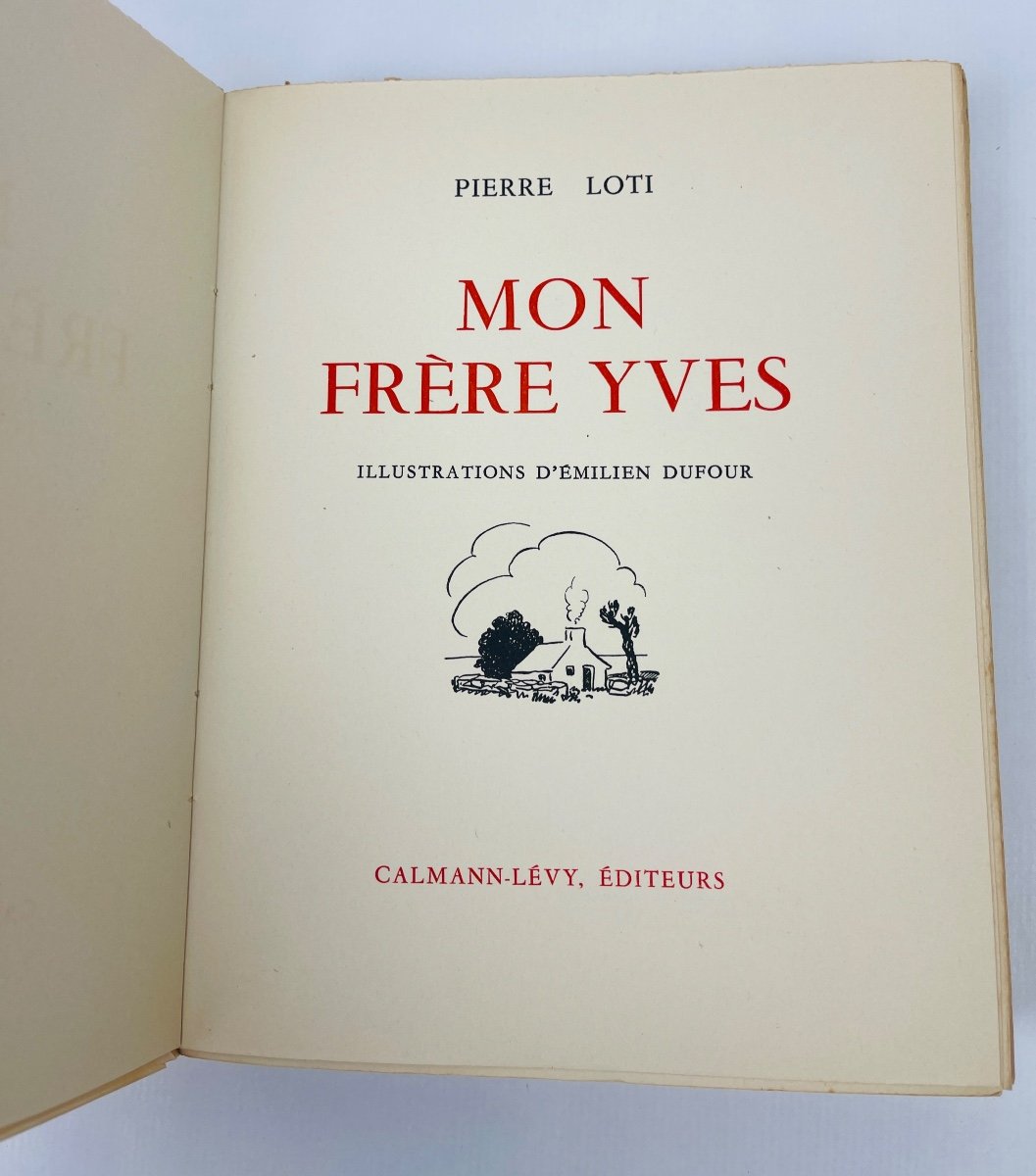 Pierre Loti Mon Frère Yves Illustrations Emilien Dufour Calmann-lévy 1936-photo-2