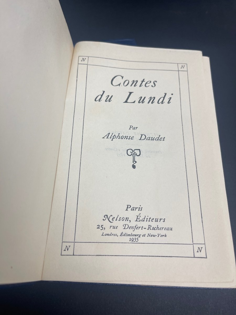 2 Little Books From Nelson Editions, Monday Tales By Alphonse Daudet And Rudyard Kipling-photo-3