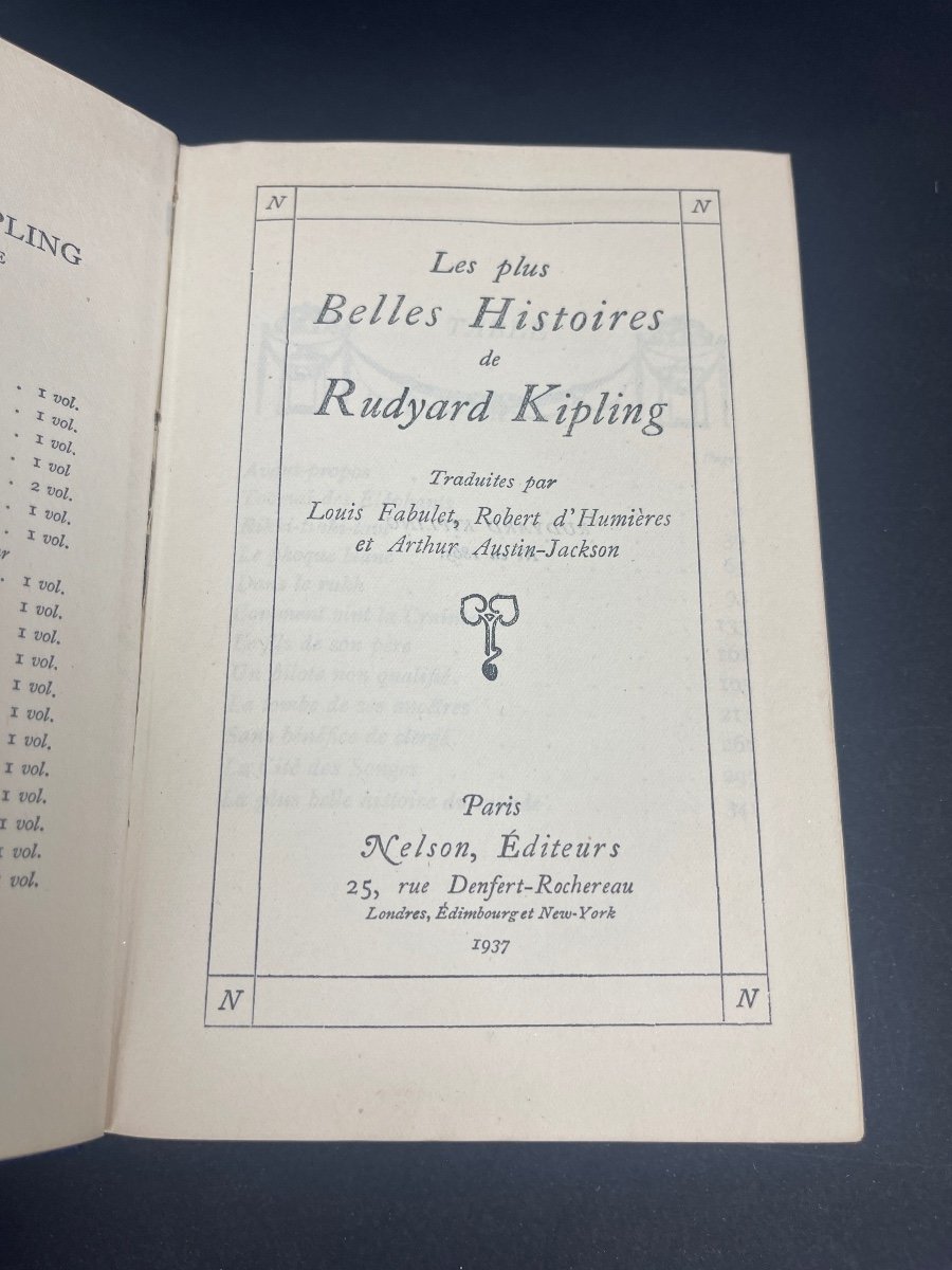 2 Little Books From Nelson Editions, Monday Tales By Alphonse Daudet And Rudyard Kipling-photo-4