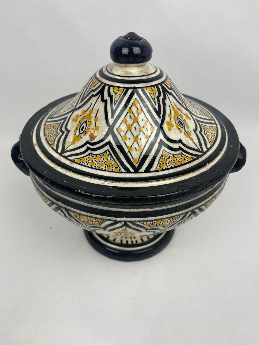 Morocco, Safi Ceramic Soup Tureen-photo-2