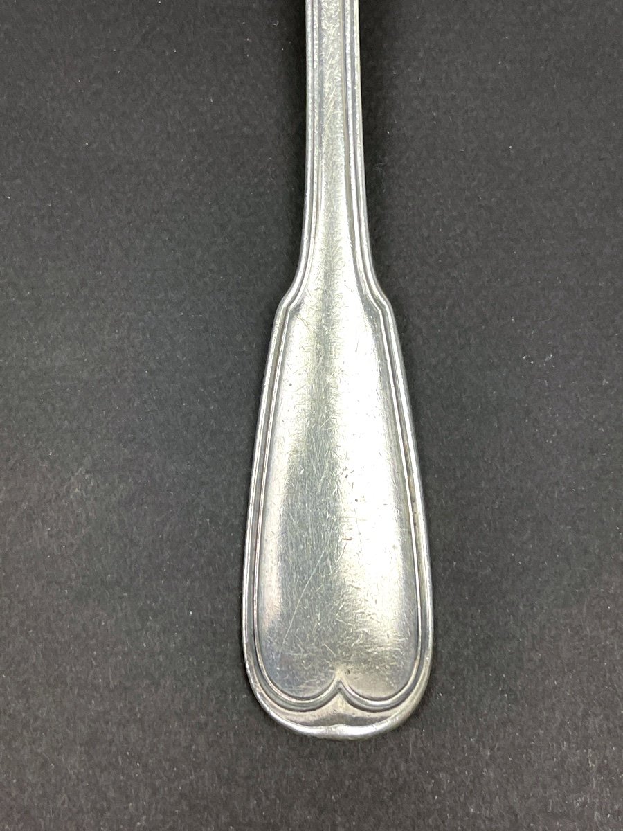 Very Large Silver Serving Spoon 1st Rooster-photo-2