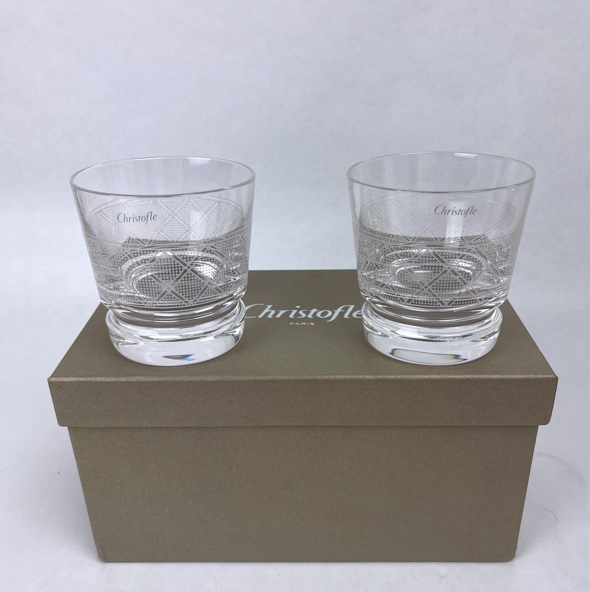 Christofle, Coffret De 2 Verres à Whisky Jardin d'Eden