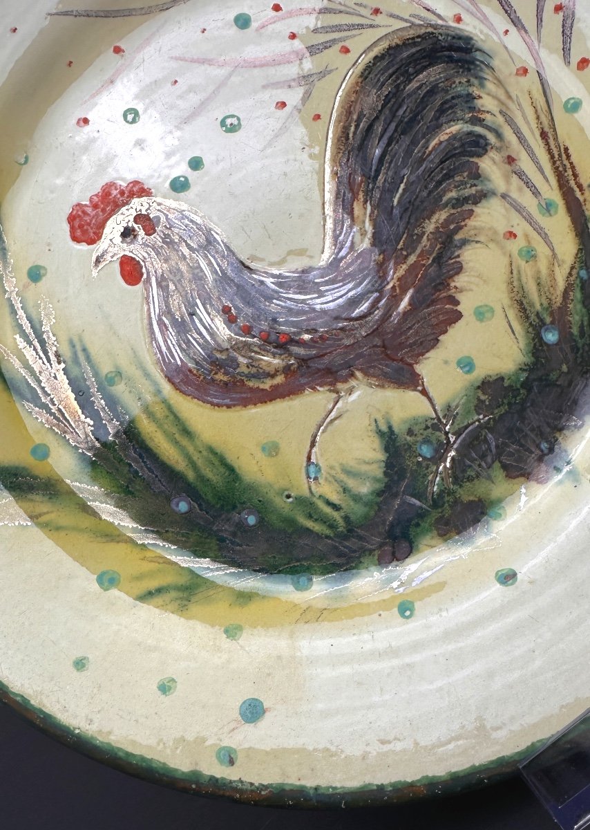 Diaz Costa Ceramic Plate Bird Motif No.2-photo-3