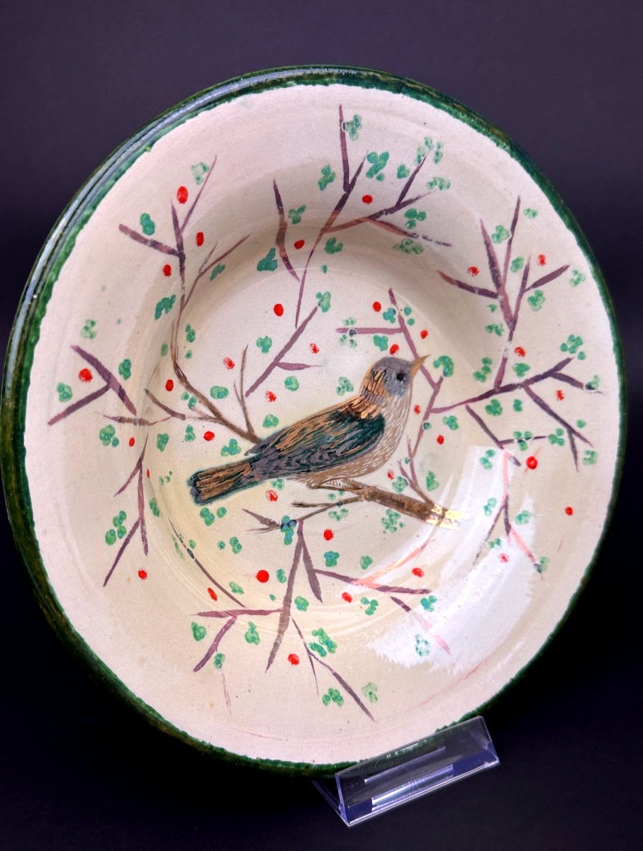 Diaz Costa Ceramic Soup Plate Bird Motif No.3-photo-2