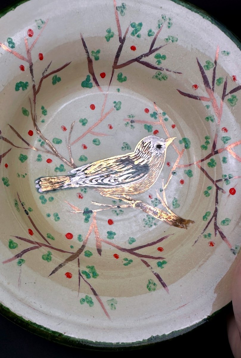 Diaz Costa Ceramic Soup Plate Bird Motif No.3-photo-4