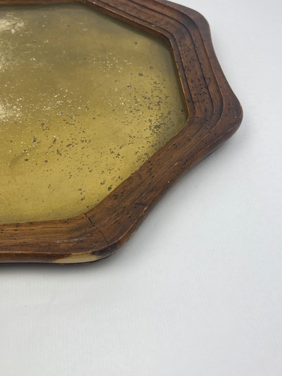 Asian Brass And Wood Tray-photo-3