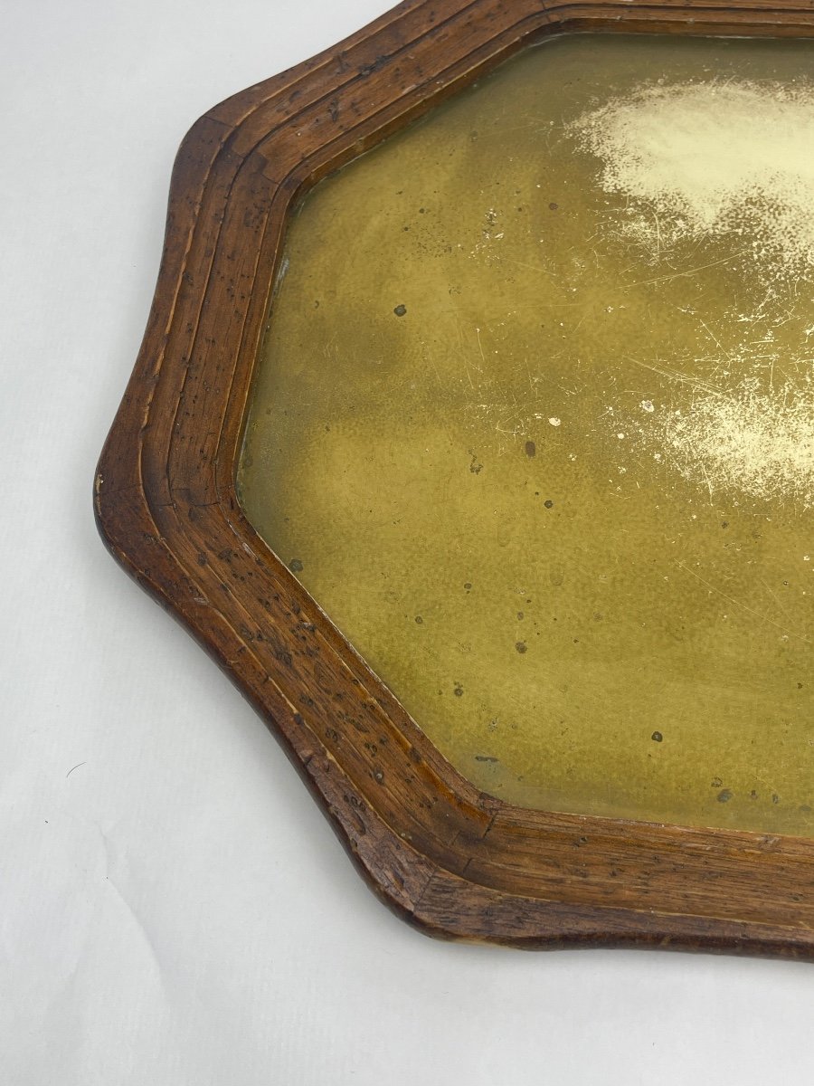 Asian Brass And Wood Tray-photo-4