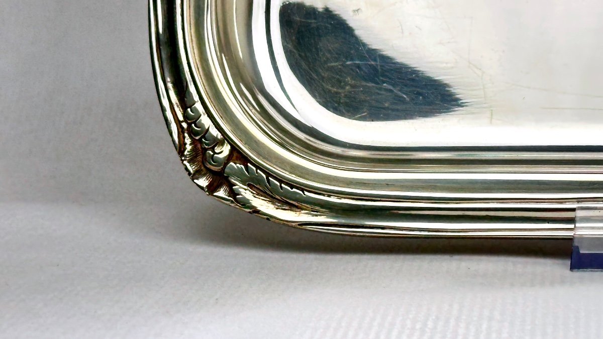 Udner Silver Metal Serving Tray -photo-1