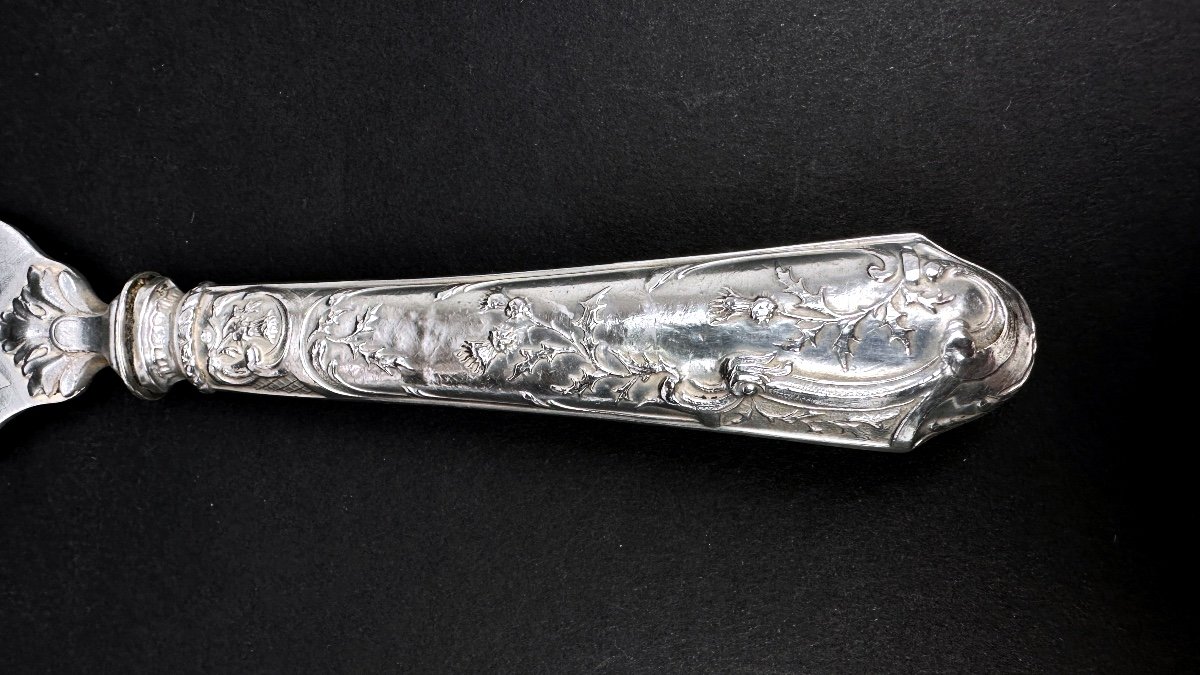 Fish Or Cake Serving Knife With Silver Handle -photo-3