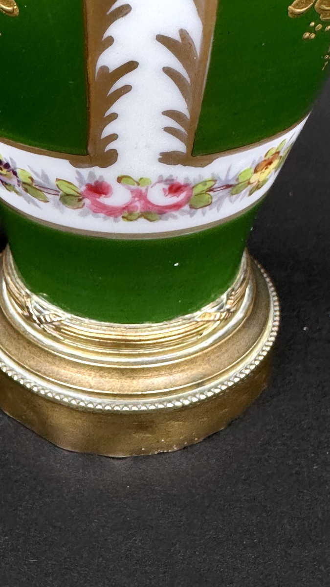 Small Porcelain Lamp, Limoges Or Sèvres-photo-4