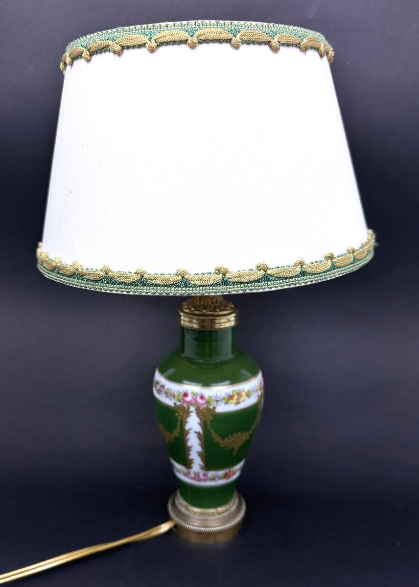 Small Porcelain Lamp, Limoges Or Sèvres