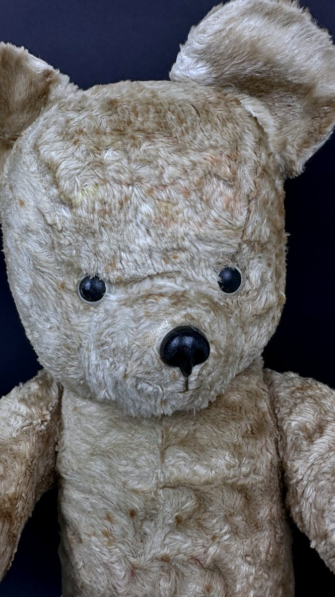 Large 50s Mohair Teddy Bear -photo-4