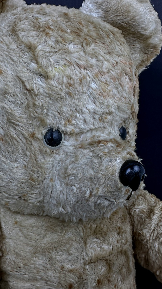 Large 50s Mohair Teddy Bear -photo-3