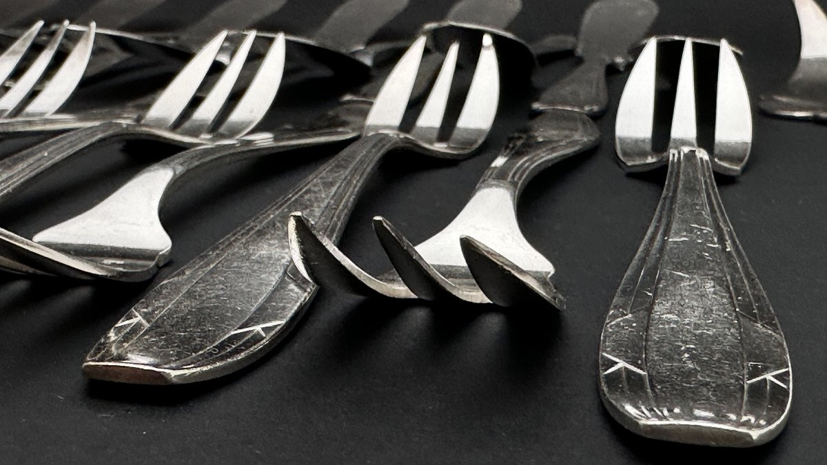 Apollo, Silver-plated Fish Set-photo-5