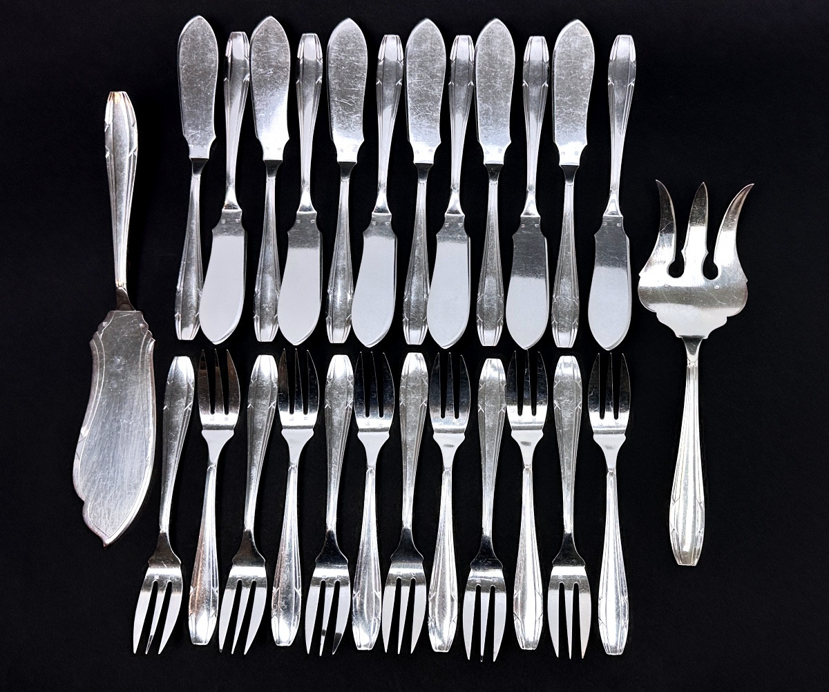 Apollo, Silver-plated Fish Set