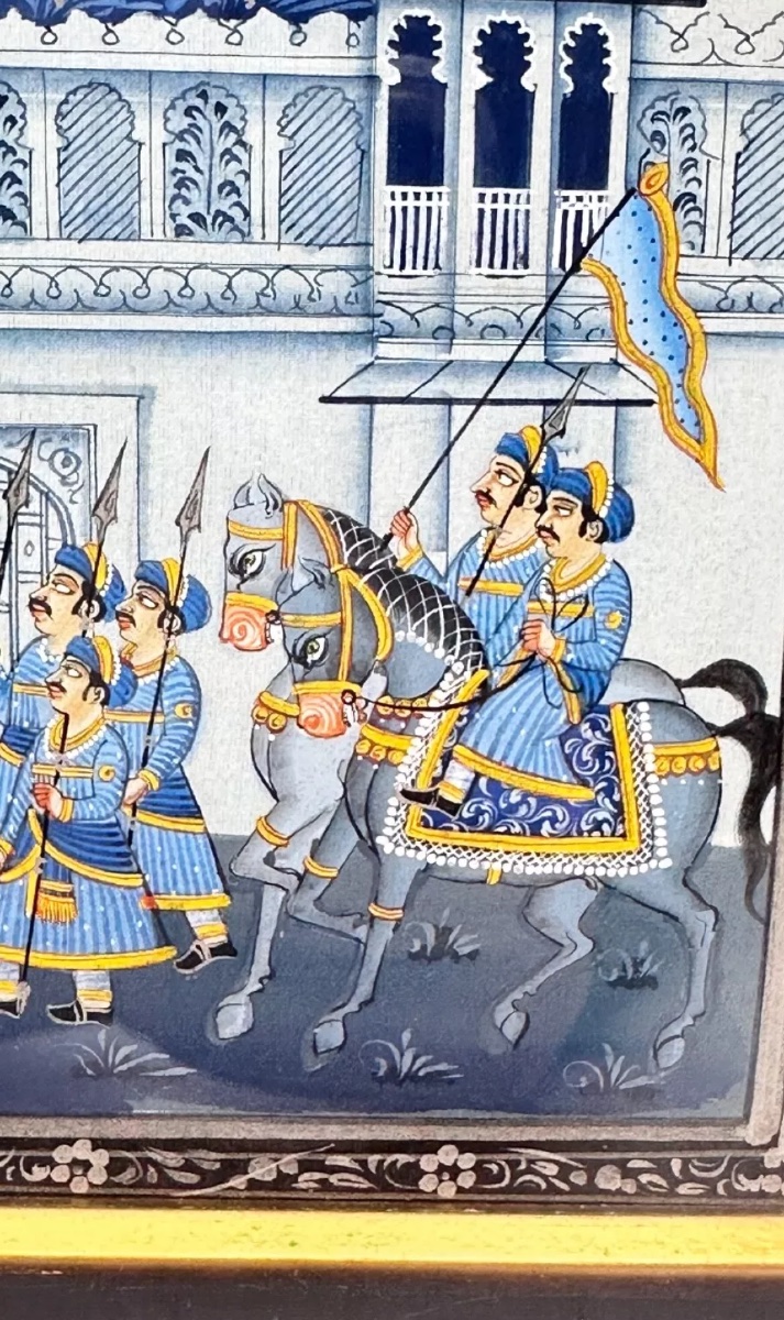 Indian Painting On Fabric, The Procession-photo-1