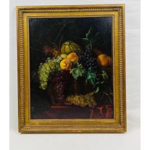 Oil On Canvas Still Life Late 18th