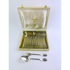 12 Christofle Table Cutlery Cluny Model