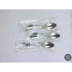 Set Of 3 Christofle Filet Model Dessert Spoons, Chinon