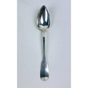 Serving Spoon, Silver Stew Spoon, Viellard Hallmark