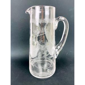 Hyacinthe Cayla Engraved Crystal Water Jug, Carafe