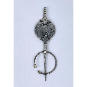 Moroccan Silver Fibula 