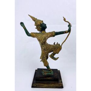 Figurine En Bronze Du Prince Rama