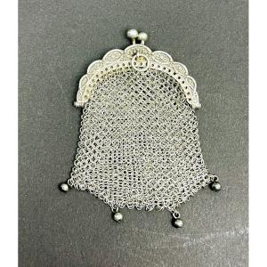 Small Solid Silver Purse 