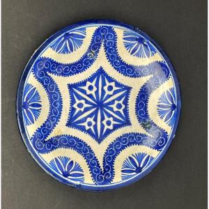 Morocco, Cup, Plate On Heel In Fez Earthenware Serghini Père 1920 No. 3