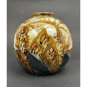 Vase Boule Art Déco En Porcelaine De Limoges Camille Tharaud