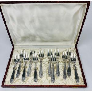 Box Of 12 Monaco Grand Prix Model Cake Forks