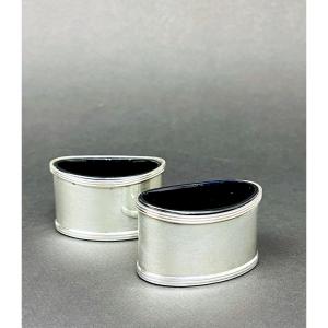 Tiffany & Co, Pair Of Sterling Silver Salt Cellars