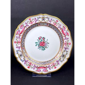 Set Of 10 Dessert Plates From The Samson Factory In The Style Of The East India Company