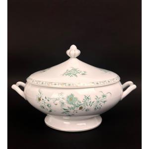 Limoges Porcelain Soup Tureen, Bernardaud Peking Model