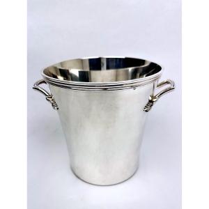 Champagne Bucket, For Cooling, In Silver Metal Roux-marquand