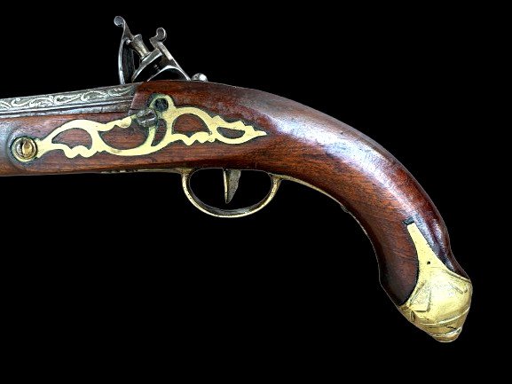 Beautiful 18th Century Horse Pistol-photo-3