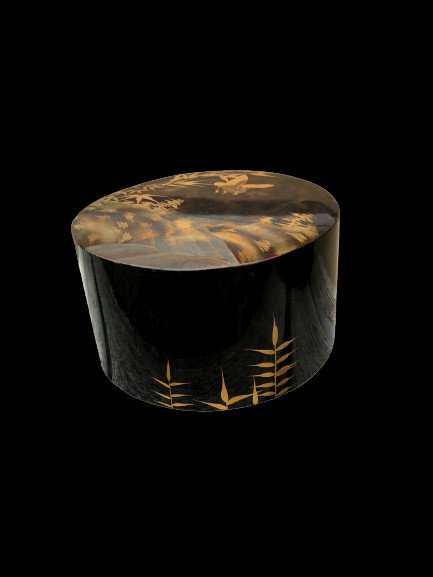 Beautiful Old Japanese  Lacquered Box-photo-4