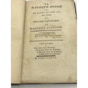 The Black Gazette By A Man Who Is Not White, Theveneau De Morande 1784