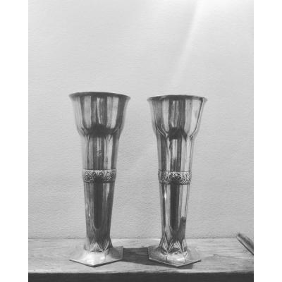 Pair Of Jugendstil Vases