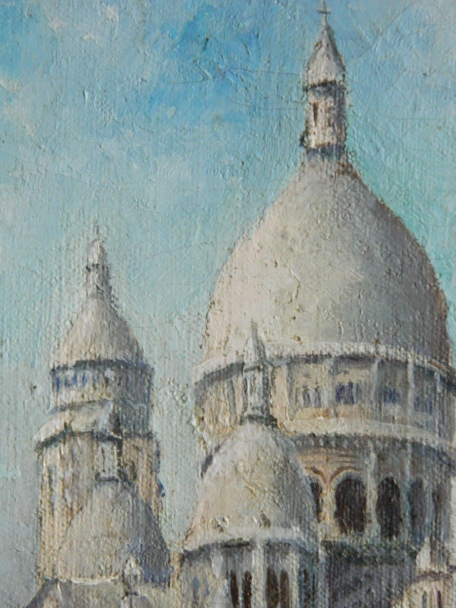 Le Sacré-coeur, Oil On Canvas, Signed-photo-1