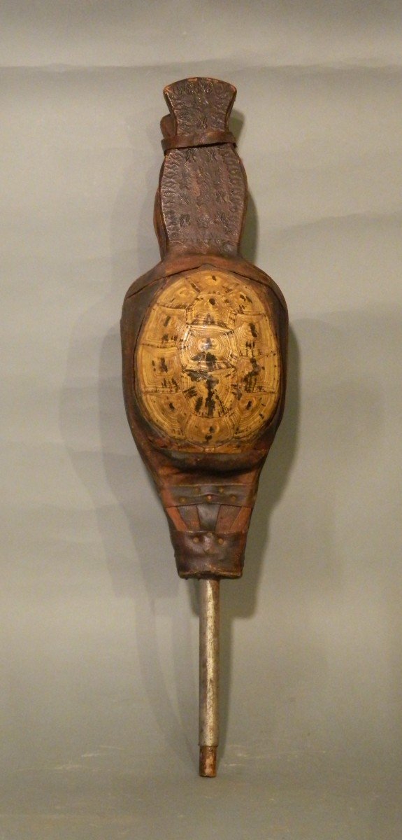 Bellows In Wood, Leather And Turtle Shell, 19th Century.