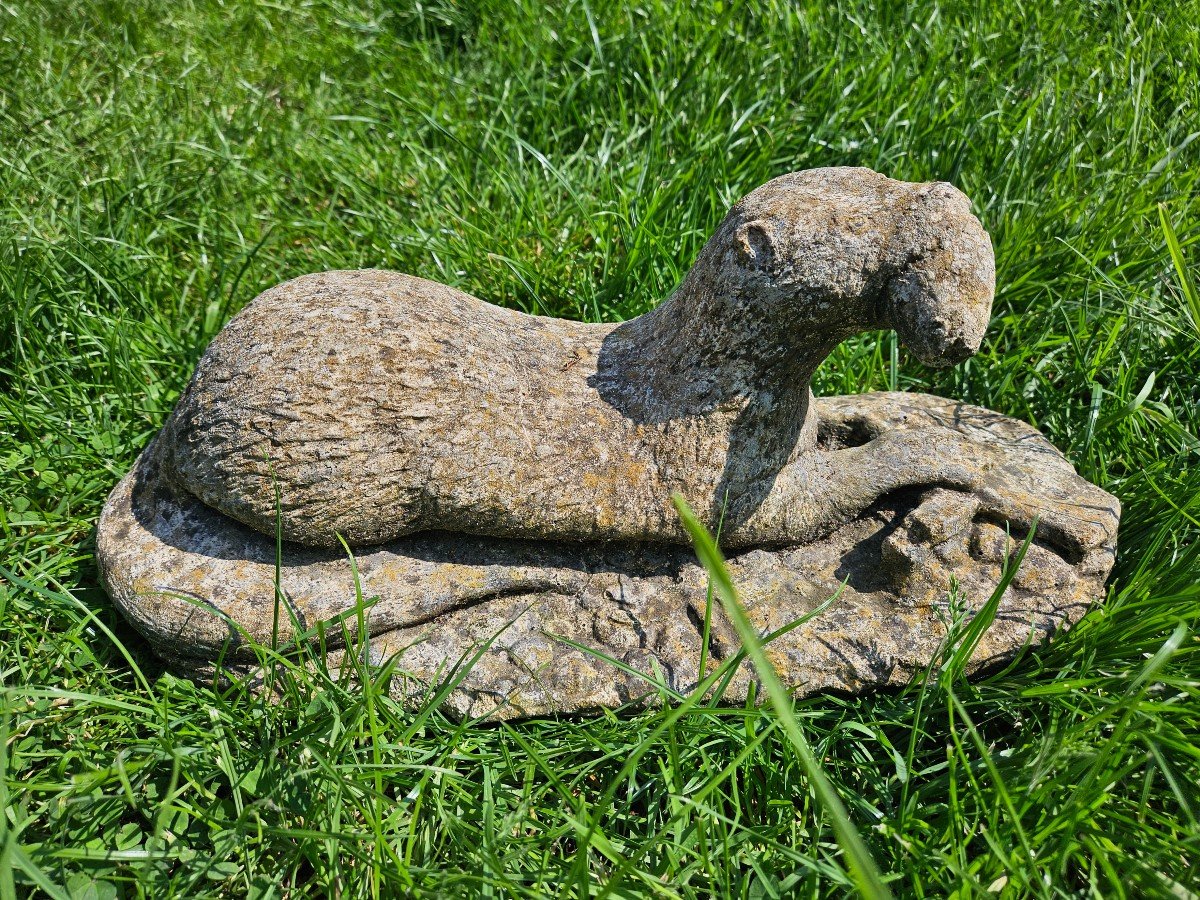 Otter In Reconstituted Stone