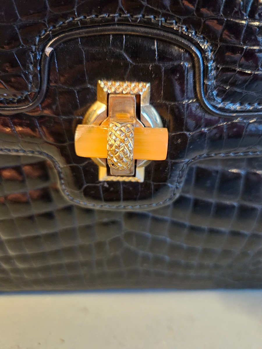 Gucci Vintage Alligator Bag-photo-1