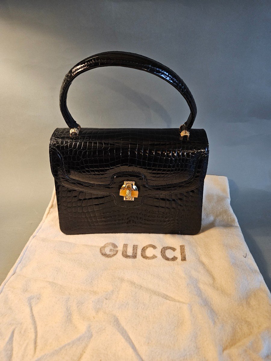 Gucci Vintage Alligator Bag-photo-3