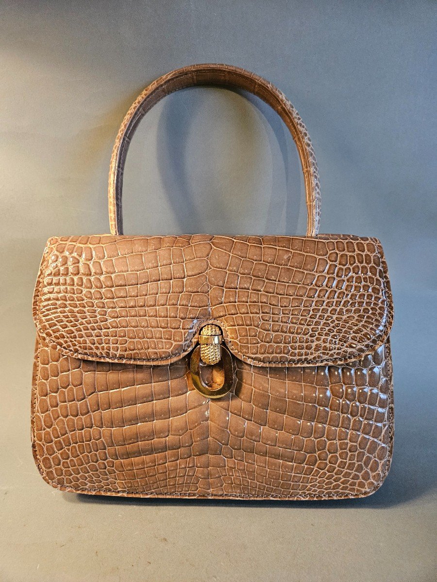 Gucci Vintage Bag  Alligator