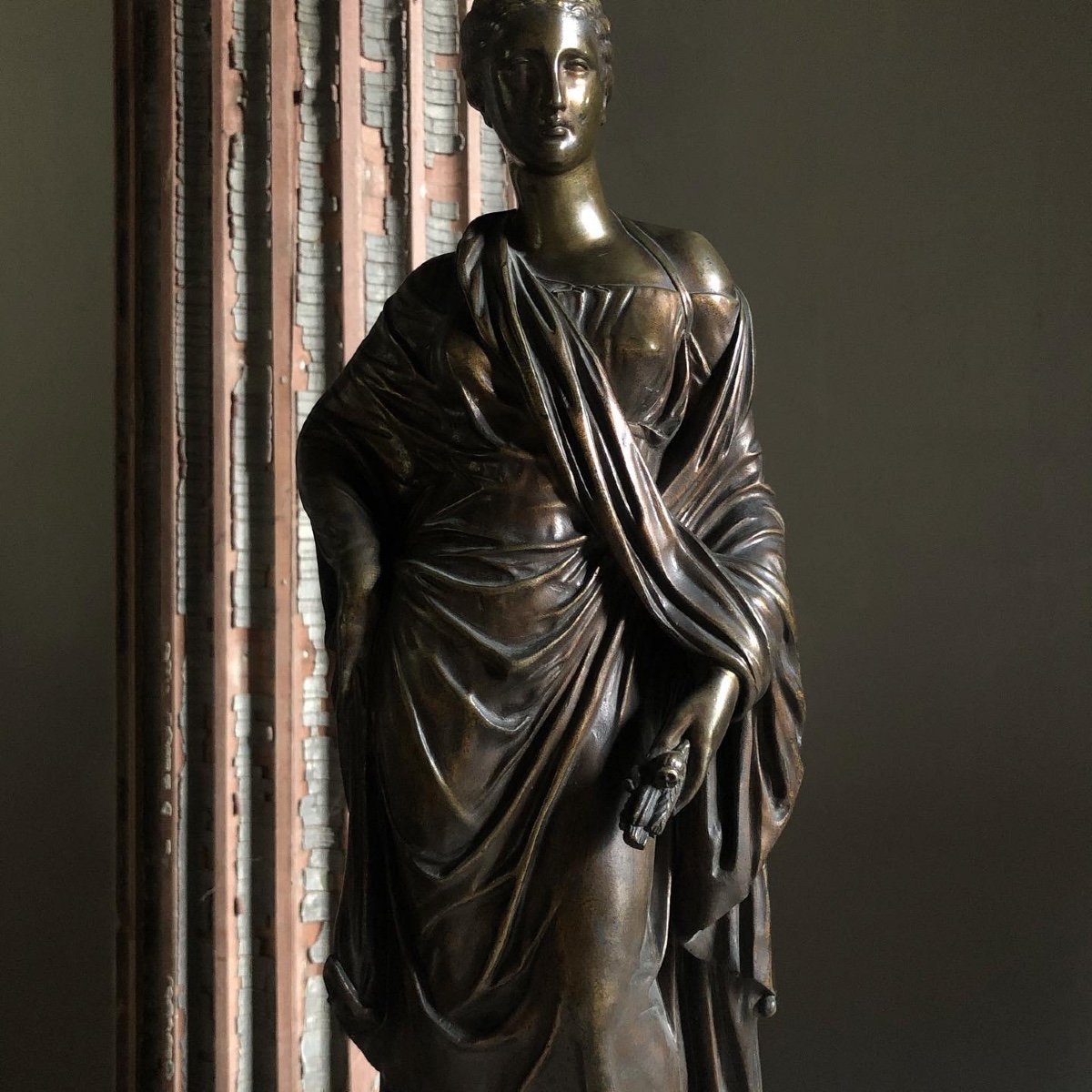 Cérès Bronze Cast In The Antique Nineteenth Century-photo-2