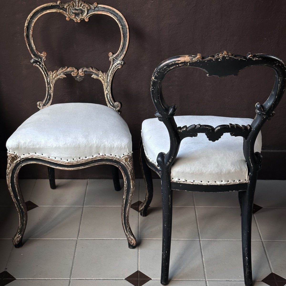 Pair Of 18th Century Venetian Chairs-photo-7