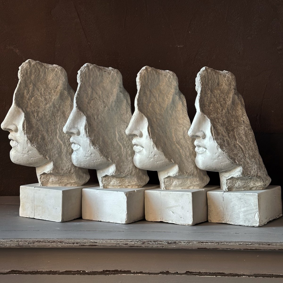 Exceptional Series Of 4 Greek Goddess Plaster Casts Early 20th Century-photo-6