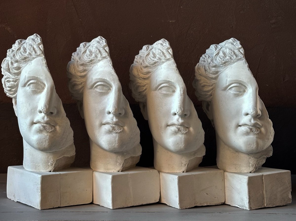 Exceptional Series Of 4 Greek Goddess Plaster Casts Early 20th Century