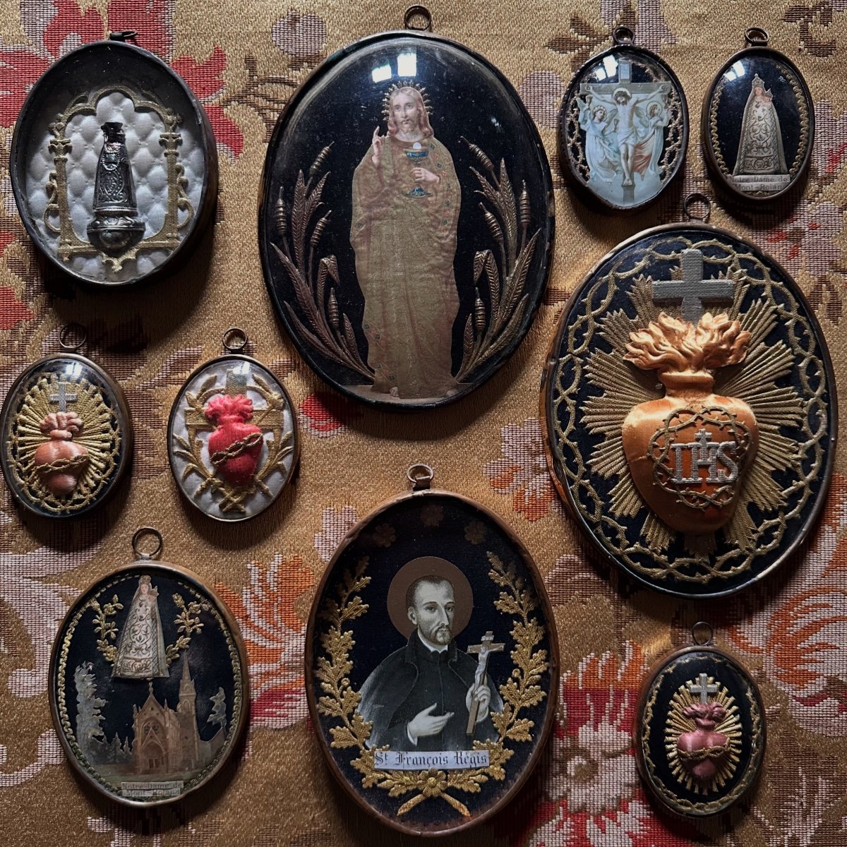 Series Of 10 19th Century Reliquary Exvotos-photo-2